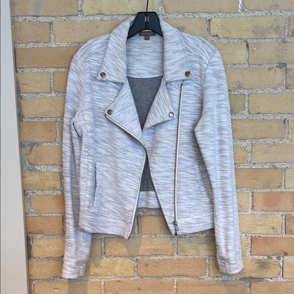 Lilla P Jackets & Blazers - Lilla P Gray Moto Jacket